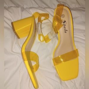 Strappy clear sandal